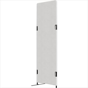 ■TOKIO フリージョイントパネル 横幅600mm&times;奥行き22mm&times;高さ1800mm ライトグレー(レザー・片足付き) PT20L1860LA0102LEG1(2615426)[送料別途お見積り][法人限定][外直送]｜ファーストFACTORY