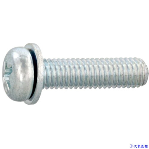 ■SUNCO 組込みねじ (+)ナベI＝1(鉄(または標準)・ニッケル) M2.5×4(3000本入) 100000110025004005(2624344)[送料別途お見積り][法人限定][掲外取寄]