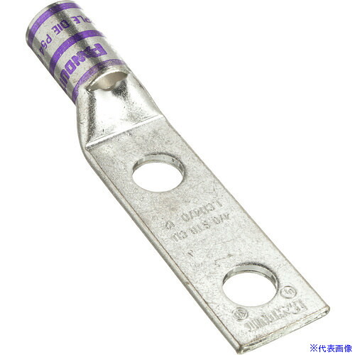 ■PANDUIT 銅製圧縮端子 2穴 電線サイズ AWG4/0 取付穴サイズ 12.7mm 取付穴間隔 44.5mm LCD4/0－12－X LCD4012X(2671675)[送料別途お見積り][法人限定][掲外取寄]