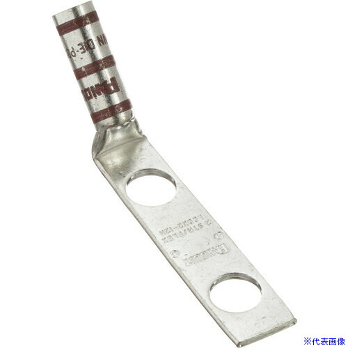 ■PANDUIT 銅製圧縮端子 2穴 電線サイズ AWG2 取付穴サイズ 69mm 取付穴間隔 160mm バレル角度 45度 LCCX2&minus;14AH&minus;E LCCX214AHE(2676421)[送料別途お見積り][法人限定][掲外取寄]｜ファーストFACTORY