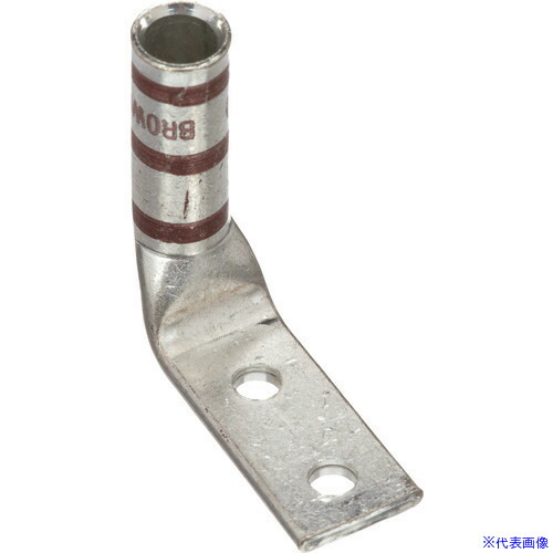 ■PANDUIT 銅製圧縮端子 2穴 電線サイズ AWG2 取付穴サイズ 69mm 取付穴間隔 160mm バレル角度 90度 LCC2&minus;14AF&minus;Q LCC214AFQ(2676439)[送料別途お見積り][法人限定][掲外取寄]｜ファーストFACTORY