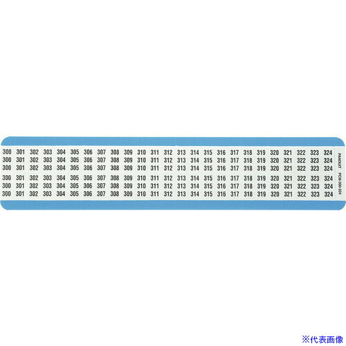 ■PANDUIT ワイヤーマーカー ビニルクロス 表示文字300～324 PCM&minus;300&minus;324 PCM300324(2676506)&times;4[送料別途お見積り][法人限定][掲外取寄]｜ファーストFACTORY