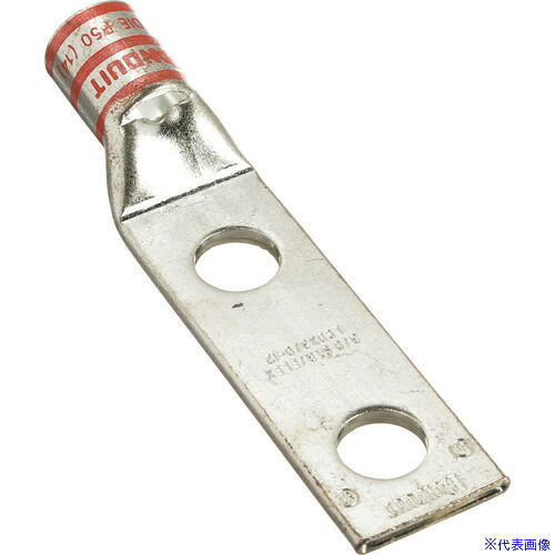 ■PANDUIT 銅製圧縮端子 2穴 電線サイズ AWG3/0 取付穴サイズ 9.5mm 取付穴間隔 25.4mm LCDX3/0－38D－X LCDX3038DX(2678000)[送料別途お見積り][法人限定][掲外取寄]