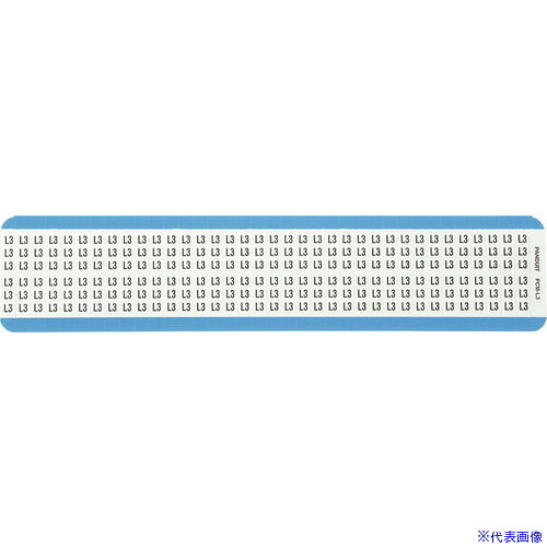 ■PANDUIT ワイヤーマーカー ビニルクロス 表示文字L3 PCM－L3 PCML3(2688992)×4[送料別途お見積り][法人限定][掲外取寄]
