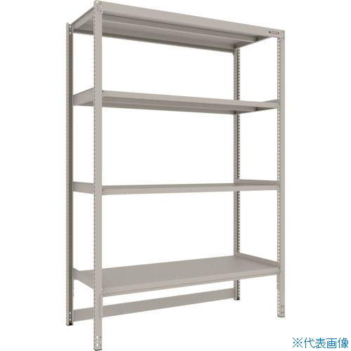 ■TRUSCO スチールラック M2型軽中量棚 台車天板収納型 1460X600XH2100 4段 単体 M2DB7564(2719397)｜ファーストFACTORY