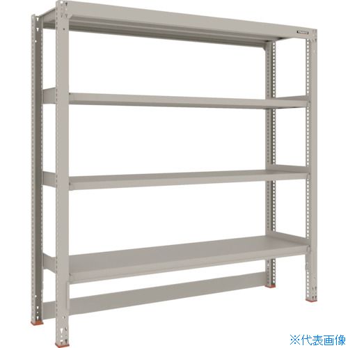 ■TRUSCO スチールラック M3型中量棚 台車天板収納型 W1800XD471XH1800 4段 単体 M3DB6654(2719422)|ファーストFACTORY