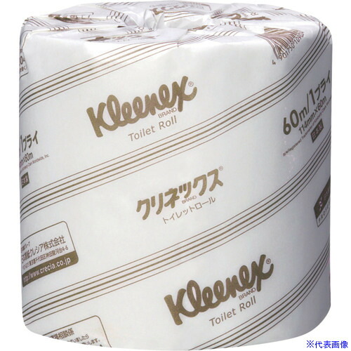 ■クレシア トイレットペーパー クリネックストイレットロール 40mダブル(20110/20111) 20111(2815338)