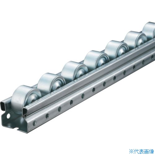 ■TRUSCO 流動棚用ホイールコンベヤ 鉄製Φ36 P50XL1800 V3620US501800(2852314)[法人・事業所限定][直送元]