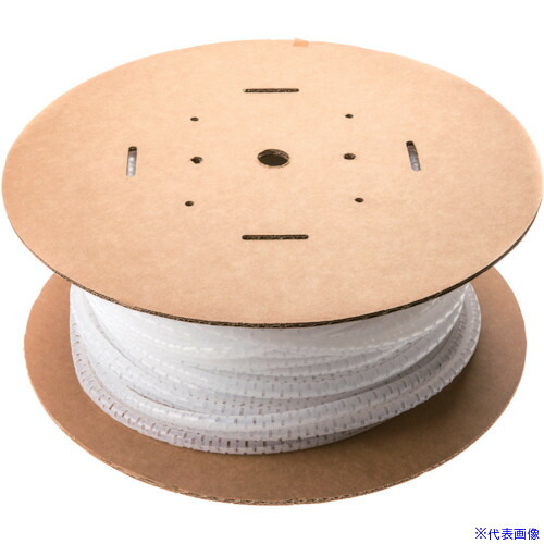 ■PANDUIT 電線保護チューブ スリット型スパイラル パンラップ 束線径18.3Φmm 30m巻き ナチュラル PW75F-C PW75FC(2953731)