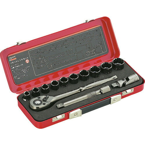 ■TRUSCO ソケットレンチセット 差込角12.7mm 13S TSW413S(3019829)