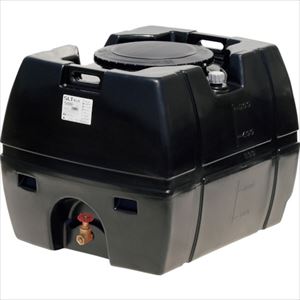 ■SUIKO スーパーローリータンク 500L 黒 直付けスリースバルブ40A付 SLT500BKSV40A(3145458)[法人限定][外直送元]