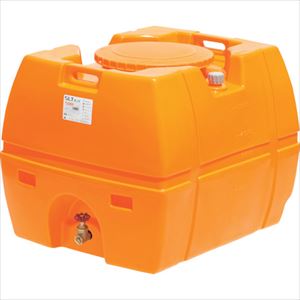■SUIKO スーパーローリータンク 500L オレンジ 直付けスリースバルブ40A付 SLT500ORSV40A(3145459)[法人限定][外直送元]｜ファーストFACTORY