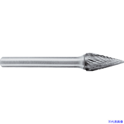 ■スーパー スーパー超硬バー シャンク径6mm(円錐型)シングルカット(刃径:16.0) SB5C06S(3217515)