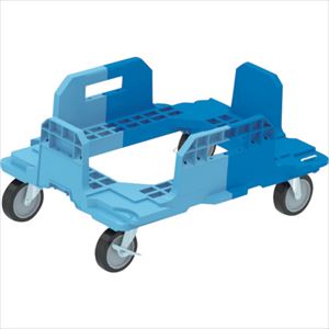 ■サンコー 折りたたみコンテナー用台車 サンキャリー5337－4 80243301 SK53374BLBLL(3241731)[送料別途お見積り][法人限定][外直送]