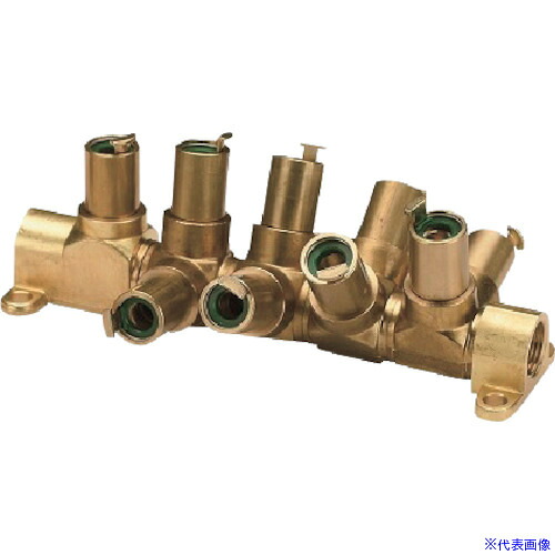 ■チヨダ ユニホールドタッチコネクタータイプ 2ポート 口径横3/8 上部12mm UF032T125P(3247998)[送料別途お見積り][法人限定][掲外取寄]