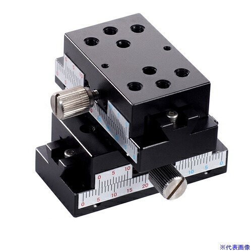 ■ミラック スライド操作式アリ溝ステージ XYMAシリーズ XY軸 スリムロングタイプ XYMA50 XYMA50(3257926)[送料別途お見積り][法人限定][外直送]