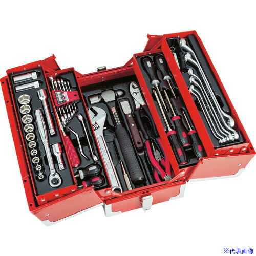 ■TONE 整備用工具セット ツールセット 差込角12.7mm 56点セットマットブラック TSA4331BK(3271510)