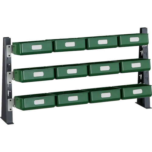 ■TRUSCO UPR型ライトビンラック卓上用 K−20HX12個 UPRML1803KL(3304574)|ファーストFACTORY