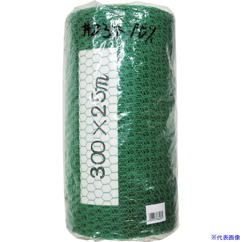 ■WAKI 金網カラ-亀甲 23X10X300X25M グリ-ン 102163200(3341475)[送料別途見積り][法人・事業所限定][掲外取寄]｜ファーストFACTORY