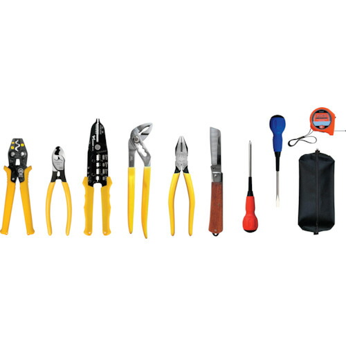0円 正規品 0円 日本限定モデル ■TTC 電気工事士技能試験工具セット 10点セット TSE01ST 3366699