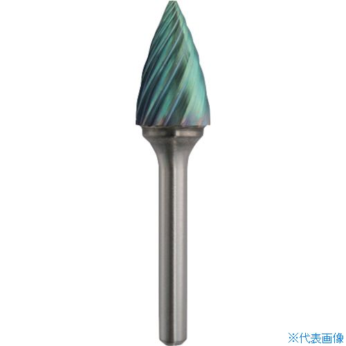 ■NRS 超硬バー トンガリrvカット ACCコーティング 刃径16×刃長25×軸径6×軸長45 ロー付け TCBT69006RVACC(3368881)
