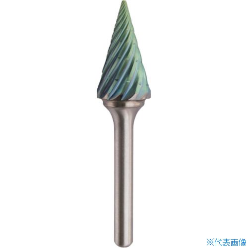 ■NRS 超硬バー 円錐rvカット ACCコーティング 刃径16×刃長29×軸径6×軸長44 ロー付け TCBT275016RVACC(3368920)