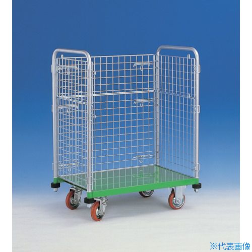 ■カンベ 網付き台車 メッシュパックロール 622B 622B(3377284)[送料別途お見積り][法人限定][外直送]｜ファーストFACTORY