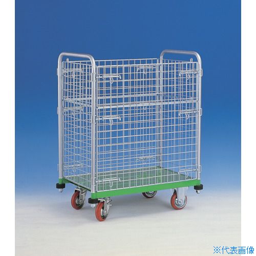 ■カンベ 網付き台車 メッシュパックロール 630A 630A(3377314)[送料別途お見積り][法人限定][直送]｜ファーストFACTORY