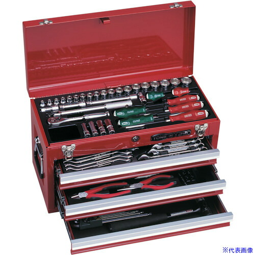 ■TONE 整備用工具セット ツールセット 差込角9.5mm 72点セット シルバー TSA350SV(3378322)|ファーストFACTORY