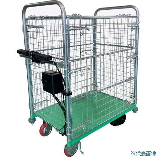 ■カンベ 網付き台車 アシスト付きメッシュパックロール AS&minus;638A AS638A(3378818)[送料別途お見積り][法人限定][外直送]｜ファーストFACTORY