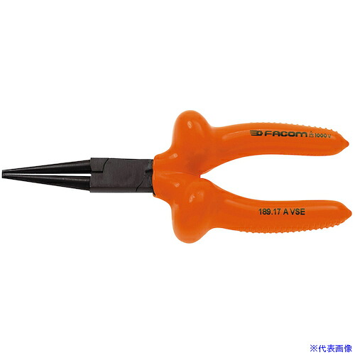 ■FACOM 絶縁工具 ラウンドノーズプライヤ 170mm 189.17AVSE(3449595)｜ファーストFACTORY