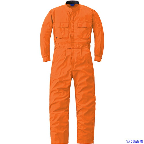 ■スリードラゴン 通年モデル 長袖つなぎ服50000－003オレンジ－L 50000003L(3477841)[送料別途お見積り][法人限定][掲外取寄]