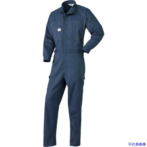 ■AUTO－BI SS(春夏)モデル 長袖つなぎ服2855－001ネイビーブルー－LL 2855001LL(3477881)[送料別途お見積り][法人限定][掲外取寄]