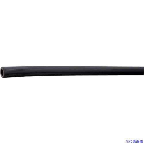 ■弘進ゴム Vエアーホース 黒 9.5×16.5 100m VAH9.5100(3493743)[送料別途お見積り][法人限定][外直送]