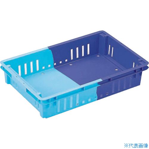 ■RISU スタッキングネスティングコンテナ DNコンテナーDN－14DB/B DN14DBB(3508791)×300[送料別途お見積り][法人限定][外直送]