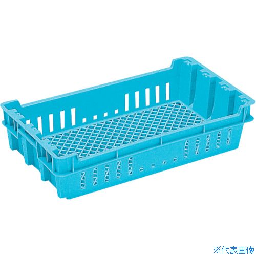 ■RISU 食品用コンテナ DFコンテナーDF－2ブルー DF2B(3510435)×300[送料別途お見積り][法人限定][外直送]
