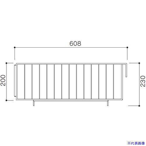 ■OKAMURA スタックワゴンバスケット SWB－620 1W212PT01(3574791)[法人限定][外直送元]