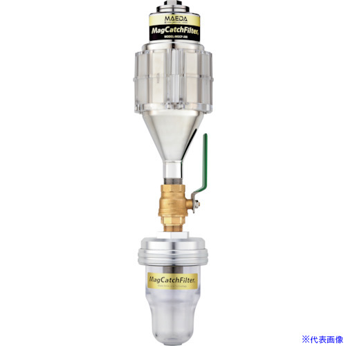 ■前田シェル マグキャッチフィルター Rc1－1/2 最大流量150L/min MGCF225(3578073)[法人限定][直送元]