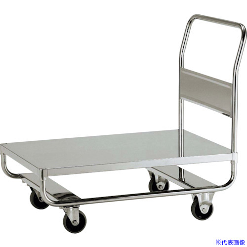■テックサス 1段高台車(フラットタイプ) 900X600 スチールφ100ウレタン車 DN1N9060E(3611526)[法人・事業所限定][外直送元]｜ファーストFACTORY