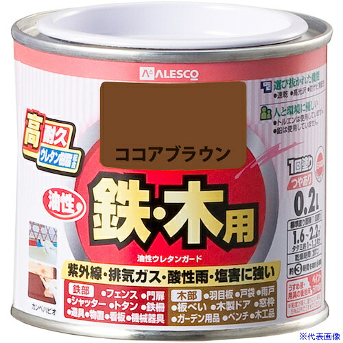 ■KANSAI 油性ウレタンガード ココアブラウン 0.2L 00037641021002(3630930)×6[送料別途お見積り][法人限定][掲外取寄]