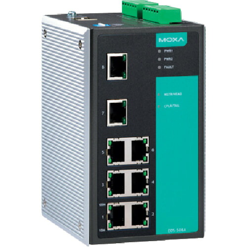 ■MOXA EDS&minus;505A&minus;MM&minus;ST 産業用アンマネージドイーサネットスイッチ EDS505AMMST(3643486)[法人限定][外直送元]｜ファーストFACTORY
