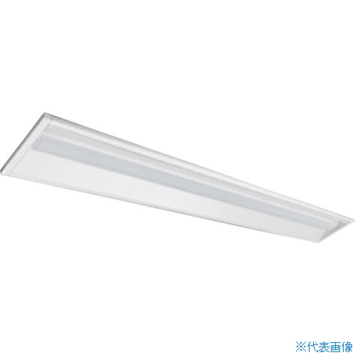 ■HotaluX LED一体型ベース照明 40形埋込下面開放タイプ220mm幅 本体 + 防災用照明器具 ライトユニット 4000lm MQEB410340NAN8(3649748)[送料別途お見積り][法人限定]