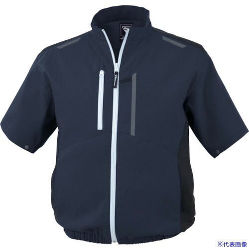 ■XEBEC 空調服制電半袖ブルゾンXE98027－10－LL コン XE9802710LL(3688821)