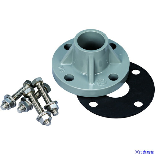 ■日本フイルター EGH-2-C型用オプション 「EGH-2-C 出口 TS-PVCフランジ20A ASSY」 F1610040330(3695728)[送料別途お見積り][法人限定][外直送]