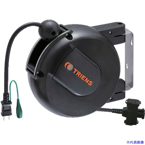 ■TRIENS コードリール100V 二次側先端電源プラグ仕様 1.25×3心×6m WCC306RC(3793499)|ファーストFACTORY