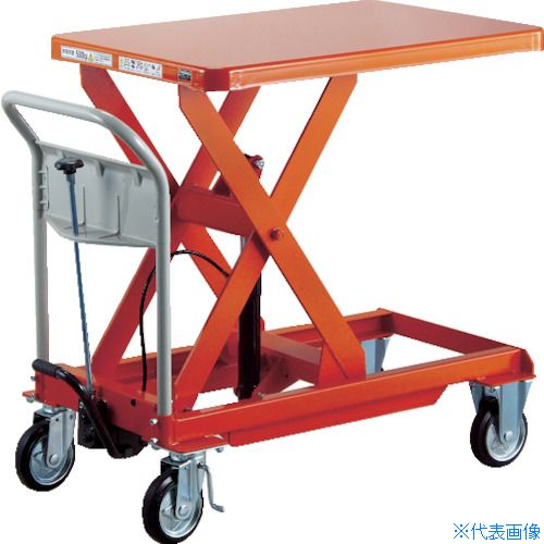 ■TRUSCO ハンドリフター 1000kg 1200X900 早送り付 HLFAE1000LW(3821403)[法人限定][直送元]｜ファーストFACTORY