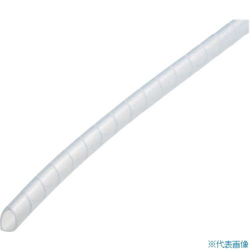 ■潤工社 ポリエチレンスパイラルチューブSE 29X25mm 25m 乳白 SE29N25(3835186)