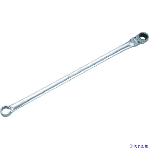 ■KTC 超ロングラチェットめがねレンチ(首振りタイプ) 19mm MR15L19F(3838137)|ファーストFACTORY