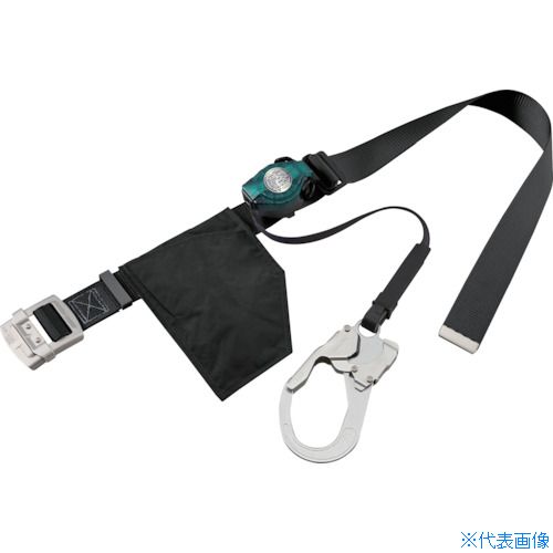■タイタン RICORO－Nライト ロック装置付巻取器式胴ベルト ブラック RA507NBL(3856084)