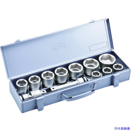 ■TONE インパクト用ソケットセット(メタルトレー付) 12pcs 差込角19.0mm NV6102(3876811)